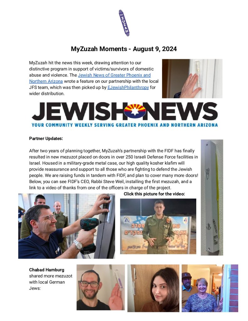 thumbnail of MyZuzah Moments – August 9, 2024